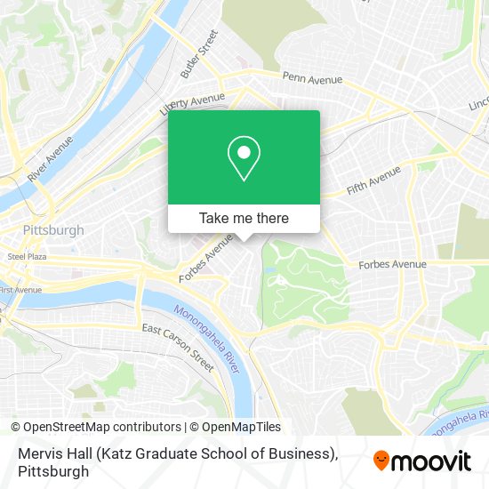 Mervis Hall (Katz Graduate School of Business) map