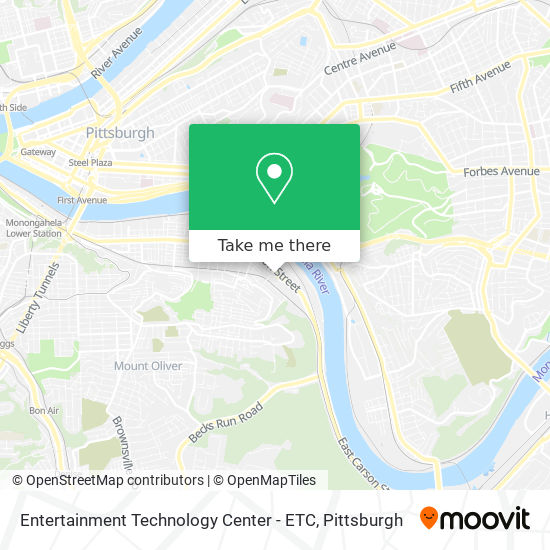 Entertainment Technology Center - ETC map