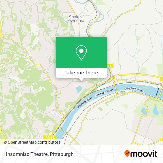 Mapa de Insomniac Theatre