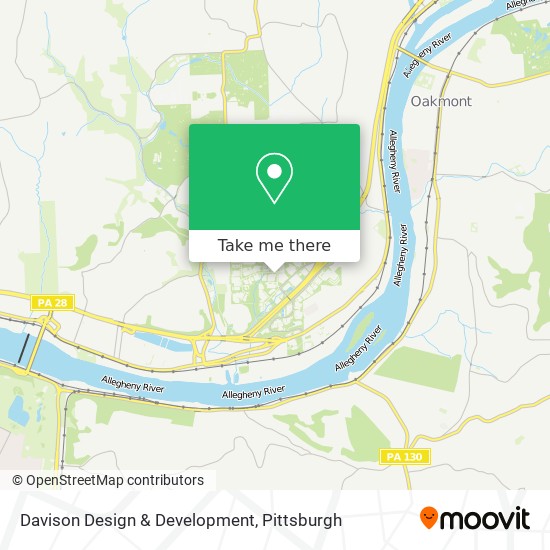 Davison Design & Development map