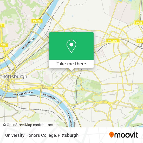 Mapa de University Honors College