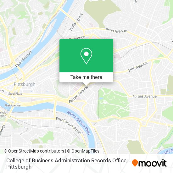Mapa de College of Business Administration Records Office