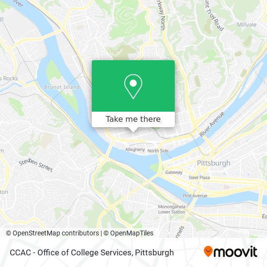 CCAC - Office of College Services map