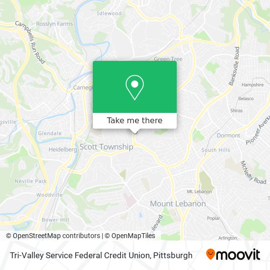 Tri-Valley Service Federal Credit Union map