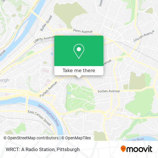 Mapa de WRCT: A Radio Station