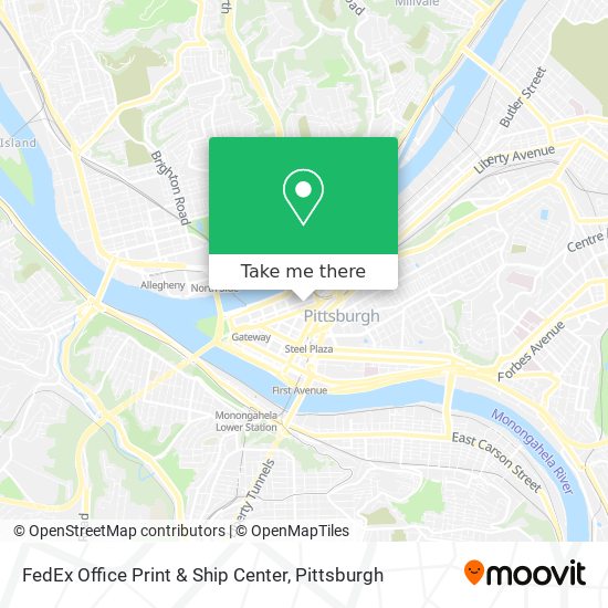 FedEx Office Print & Ship Center map