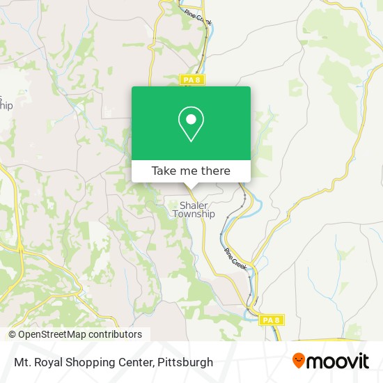 Mapa de Mt. Royal Shopping Center