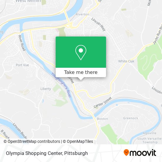 Olympia Shopping Center map