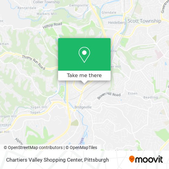 Mapa de Chartiers Valley Shopping Center