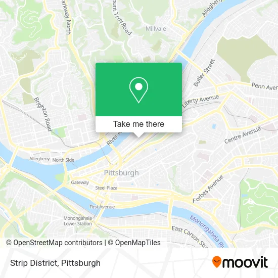 Strip District map