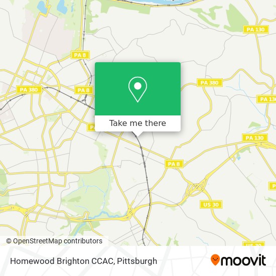 Mapa de Homewood Brighton CCAC