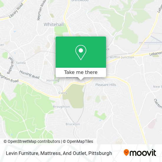 Levin Furniture, Mattress, And Outlet map