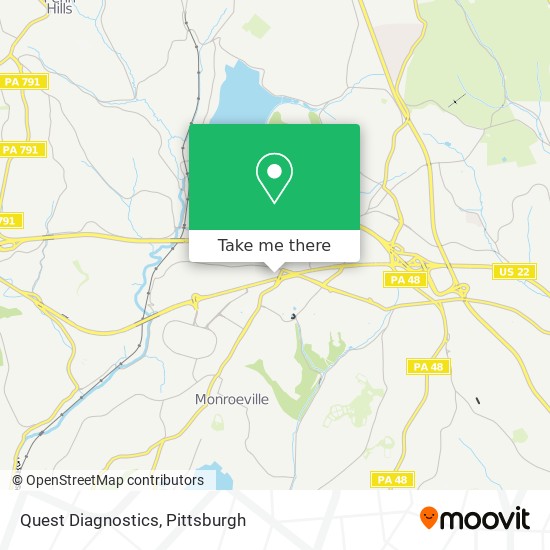 Quest Diagnostics map