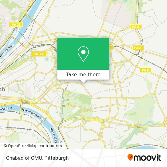 Chabad of CMU map