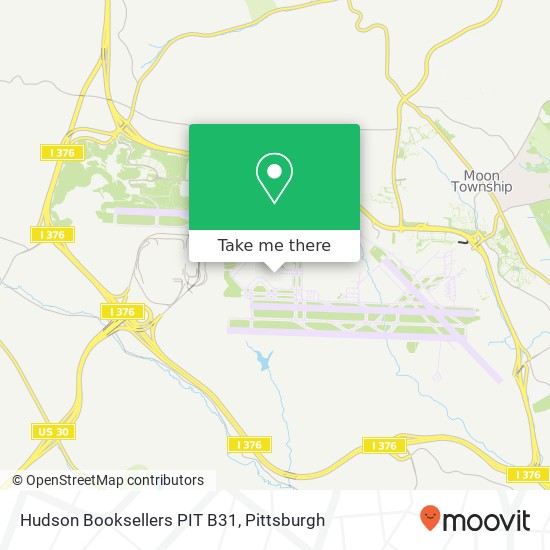 Mapa de Hudson Booksellers PIT B31