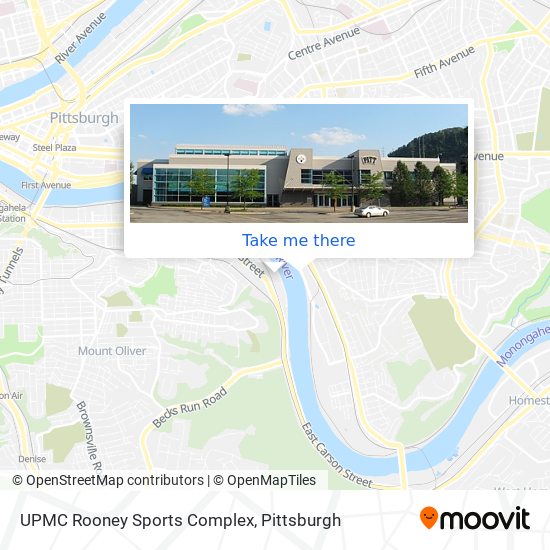 UPMC Rooney Sports Complex map