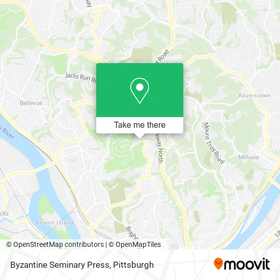 Byzantine Seminary Press map