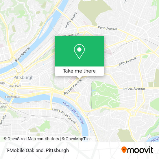 Mapa de T-Mobile Oakland