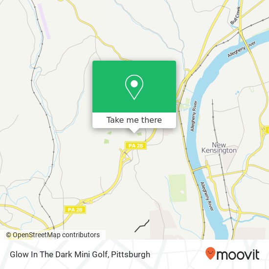 Glow In The Dark Mini Golf map