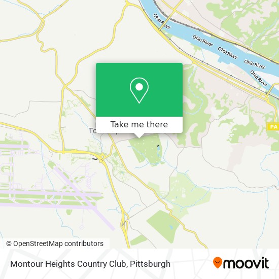 Montour Heights Country Club map