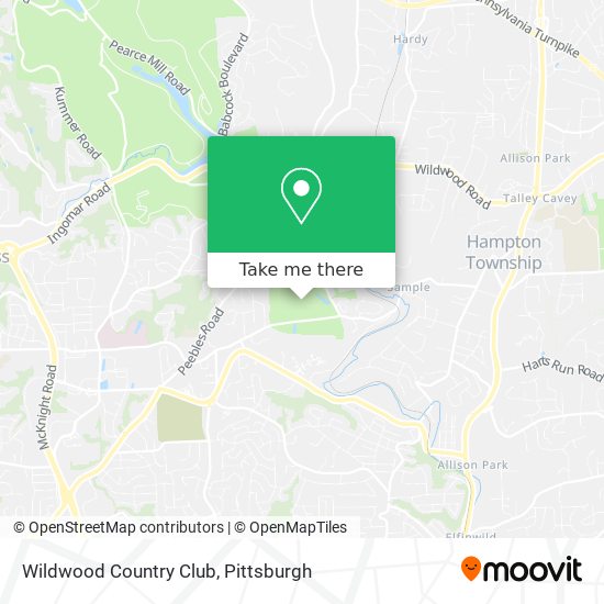 Wildwood Country Club map