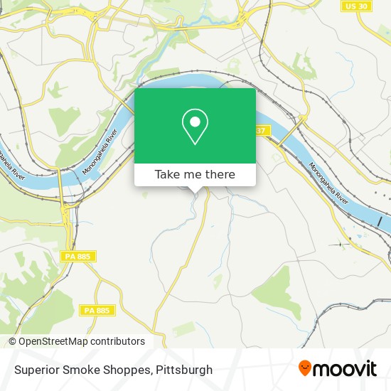 Superior Smoke Shoppes map