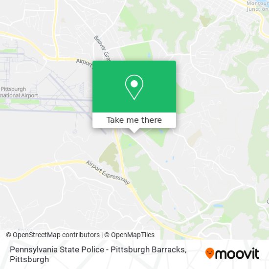 Mapa de Pennsylvania State Police - Pittsburgh Barracks