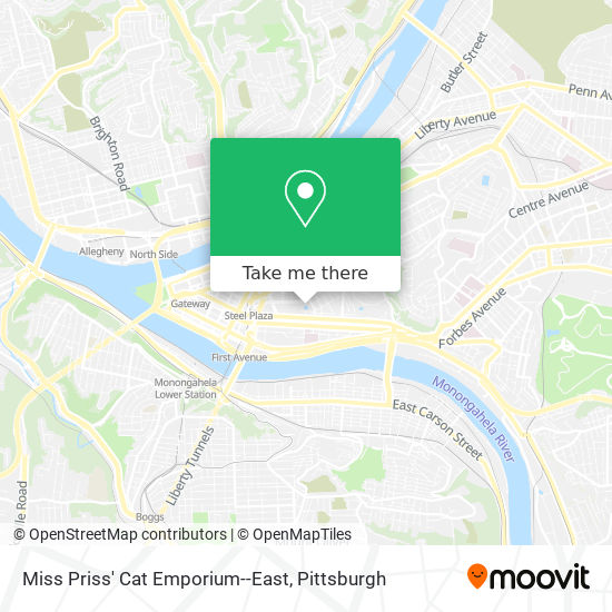 Mapa de Miss Priss' Cat Emporium--East