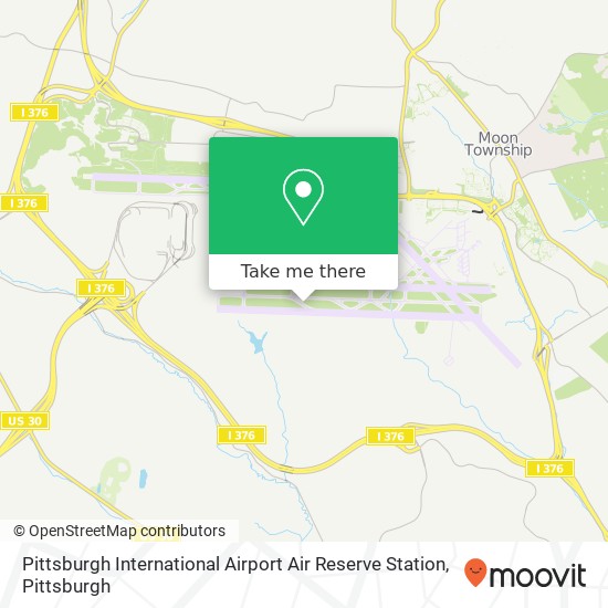 Pittsburgh International Airport Air Reserve Station map