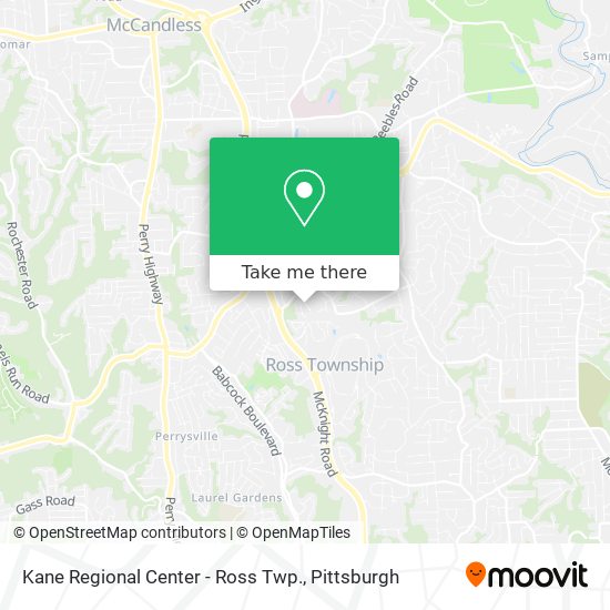 Mapa de Kane Regional Center - Ross Twp.