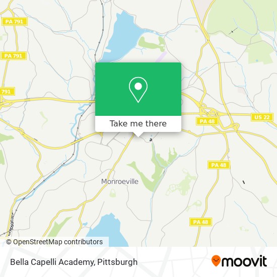 Mapa de Bella Capelli Academy