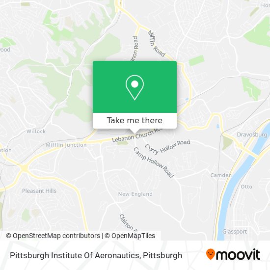 Pittsburgh Institute Of Aeronautics map