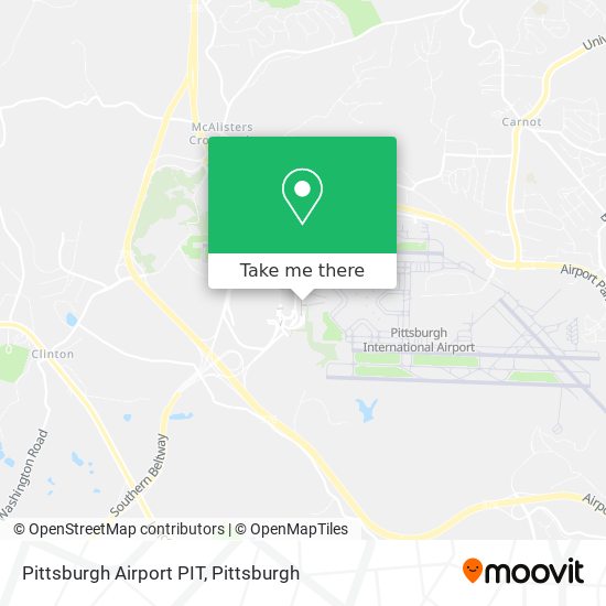 Mapa de Pittsburgh Airport PIT