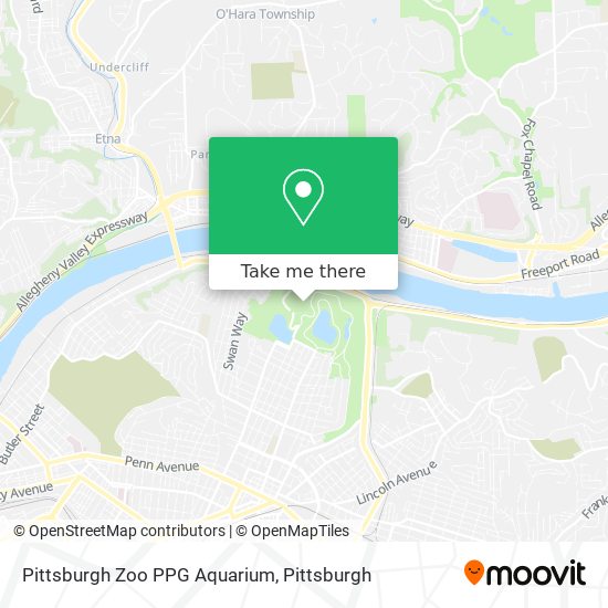 Mapa de Pittsburgh Zoo PPG Aquarium