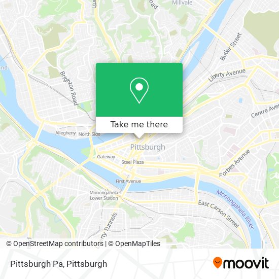 Pittsburgh Pa map