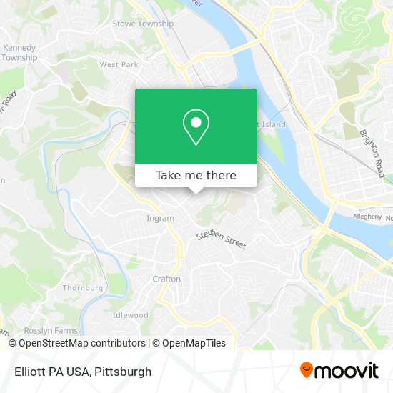 Elliott PA USA map