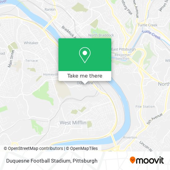 Duquesne Football Stadium map