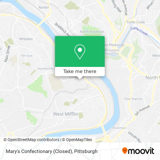 Mapa de Mary's Confectionary (Closed)