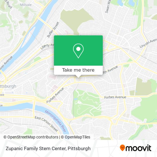 Zupanic Family Stem Center map