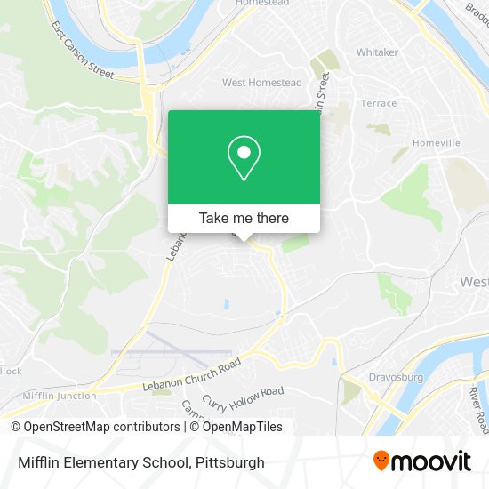 Mifflin Elementary School map