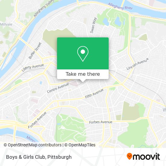 Mapa de Boys & Girls Club