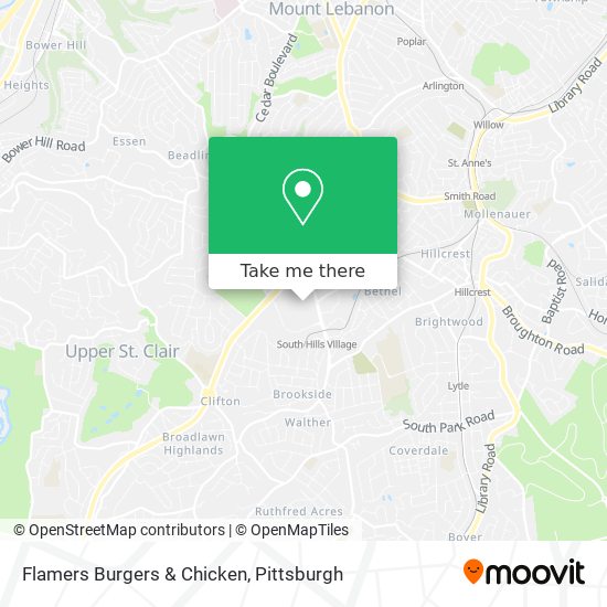 Mapa de Flamers Burgers & Chicken