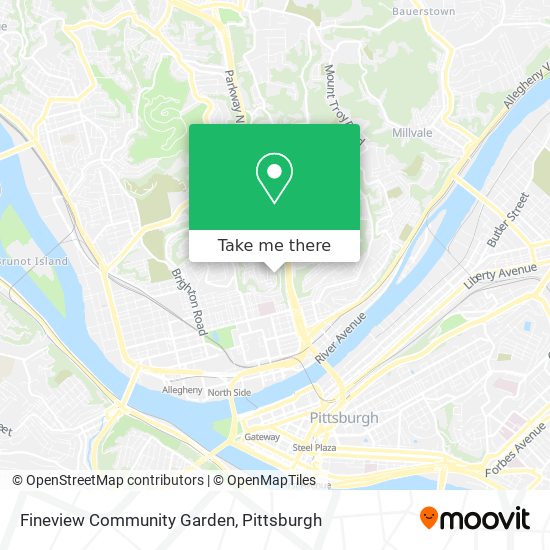 Fineview Community Garden map