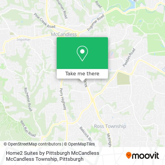 Mapa de Home2 Suites by Pittsburgh McCandless McCandless Township