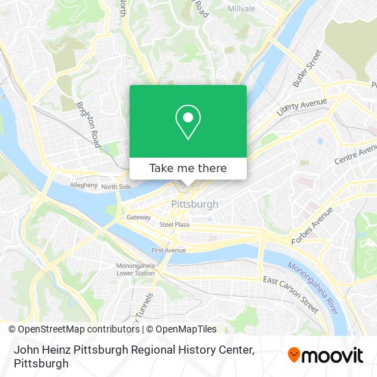 John Heinz Pittsburgh Regional History Center map