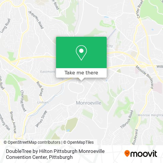 DoubleTree by Hilton Pittsburgh Monroeville Convention Center map