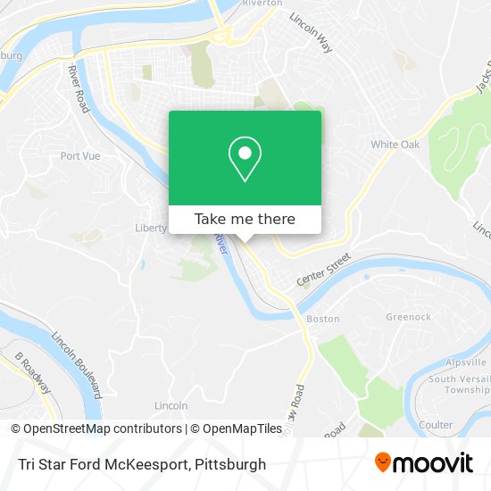 Tri Star Ford McKeesport map