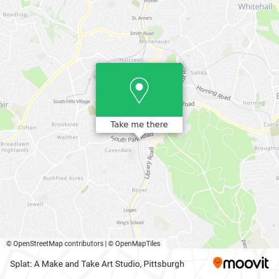 Mapa de Splat: A Make and Take Art Studio