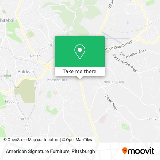 Mapa de American Signature Furniture