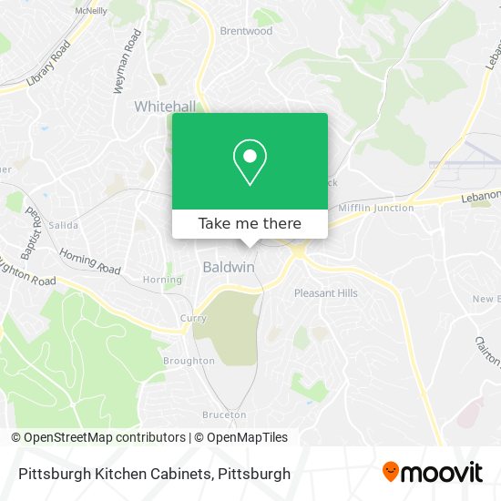 Pittsburgh Kitchen Cabinets map